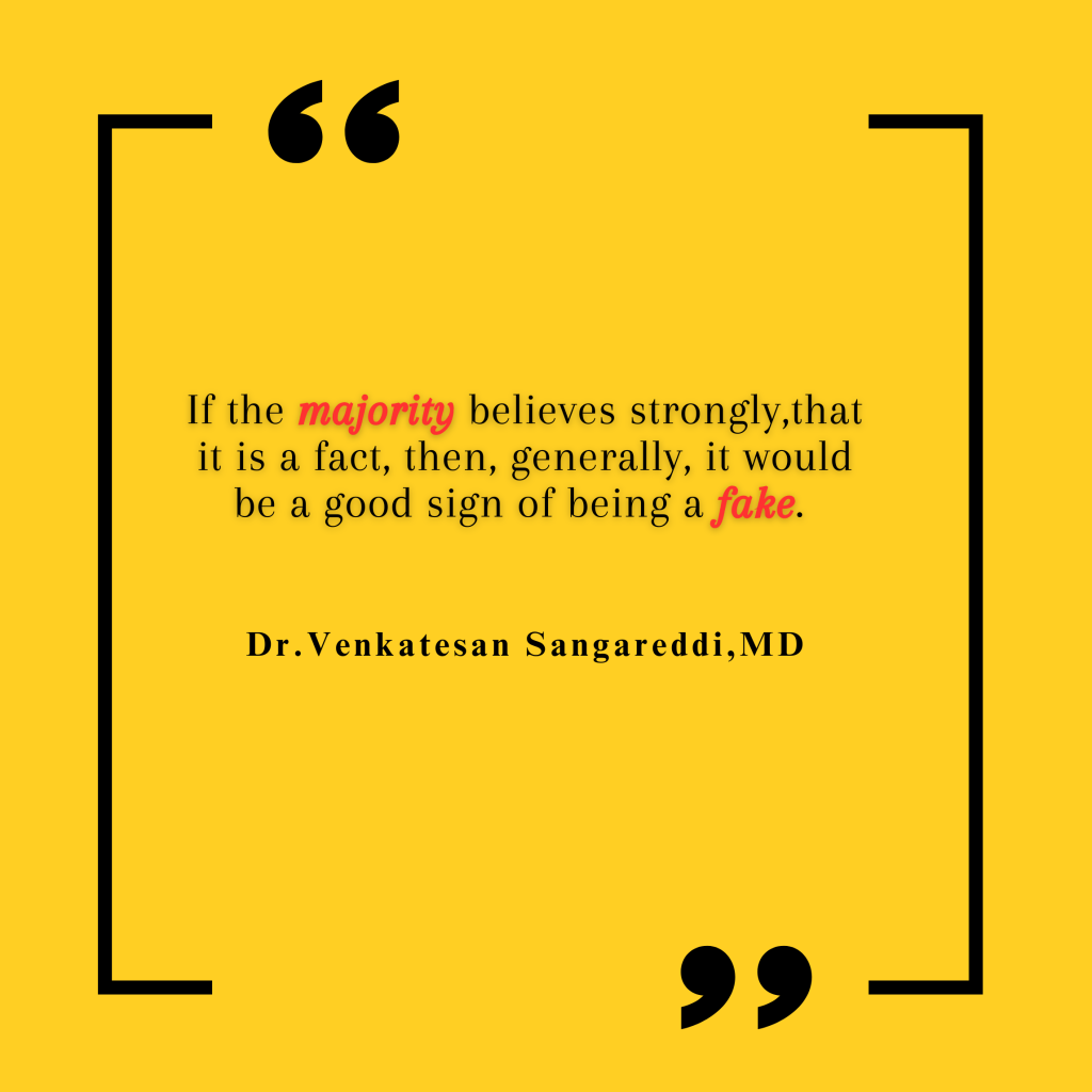 Simplest way, to find fake news in medical science