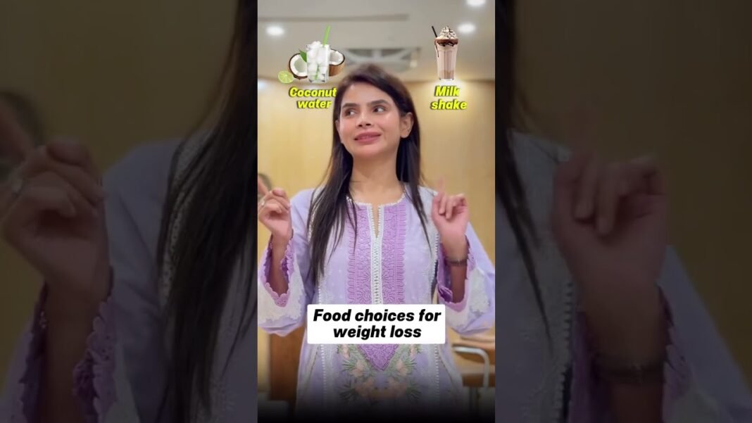 Weight loss isn’t about eating less, it’s about eating right #AyeshaNasir