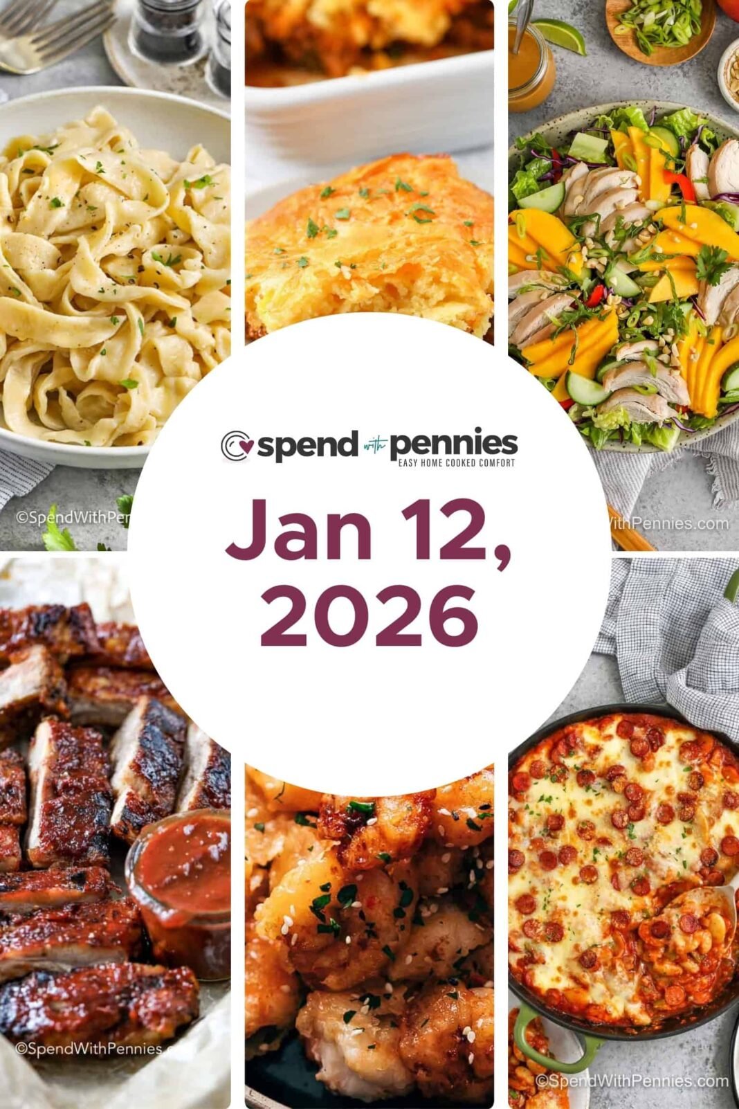 Weekly Meal Plan Jan 12, 2026
