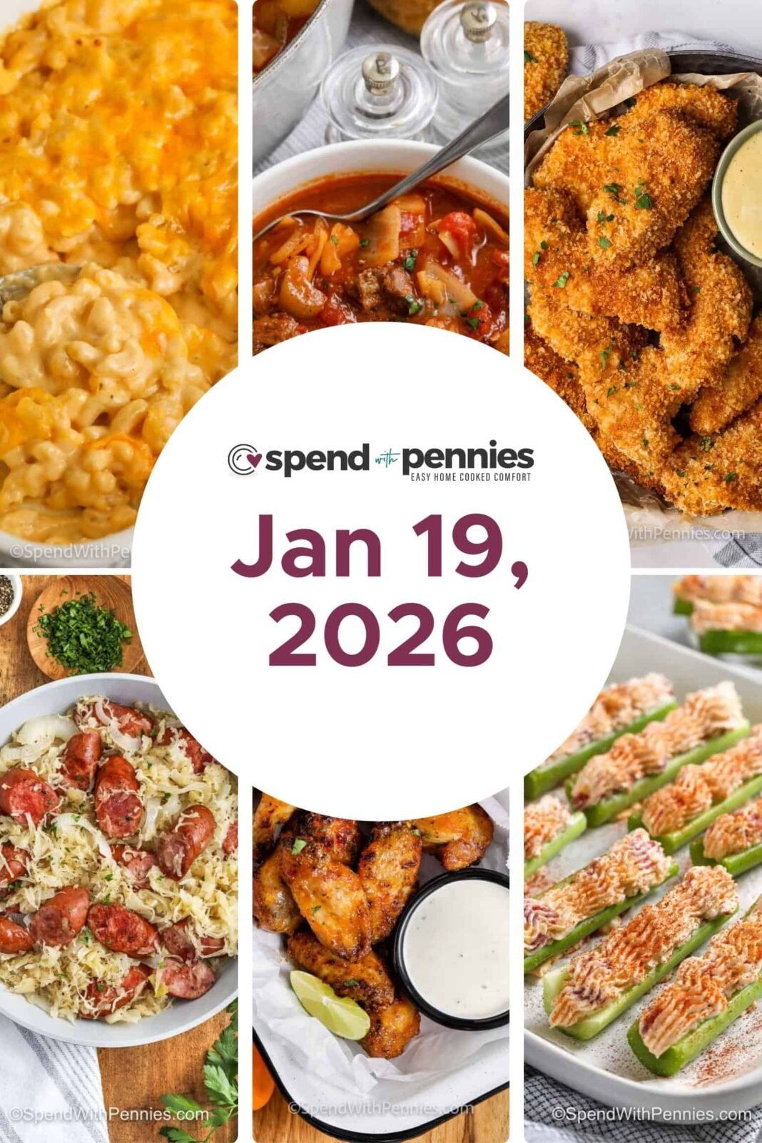 Weekly Meal Plan Jan 19, 2026