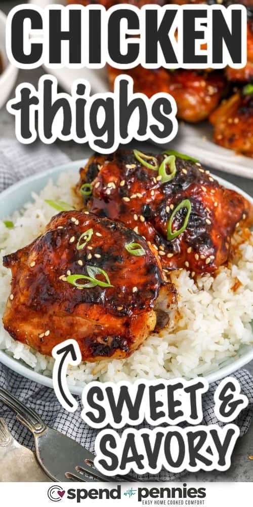 Sticky Chicken Thighs