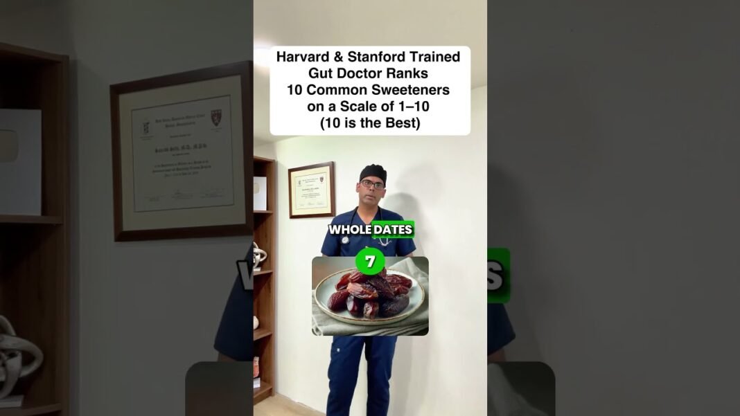 Harvard & Stanford Trained Gut Doctor Ranks 10 Sweeteners for Gut Health (1–10 Scale) ‼️ ❌