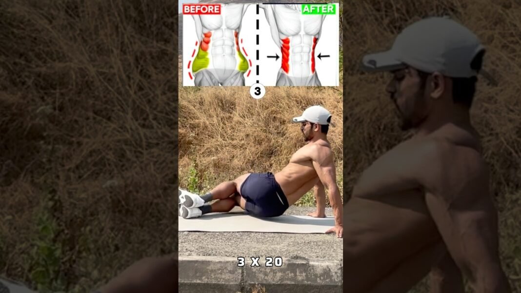 Reduce belly fat in 7 weeks challenge || DAY -22. #abworkout #fitness #gym