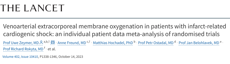 How many lives are saved by ECMO in refractory cardiogenic shock ?