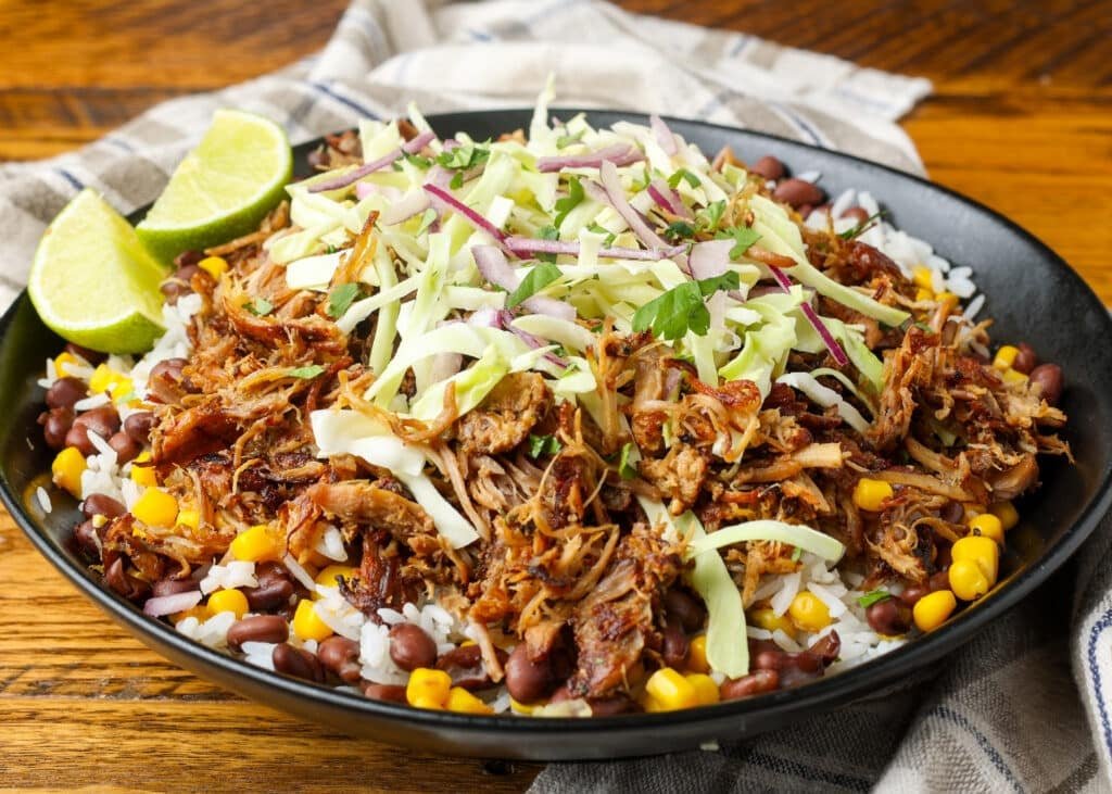 Carnitas Burrito Bowl – Barefeet in the Kitchen