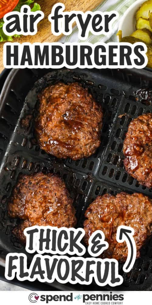 Air Fryer Hamburgers