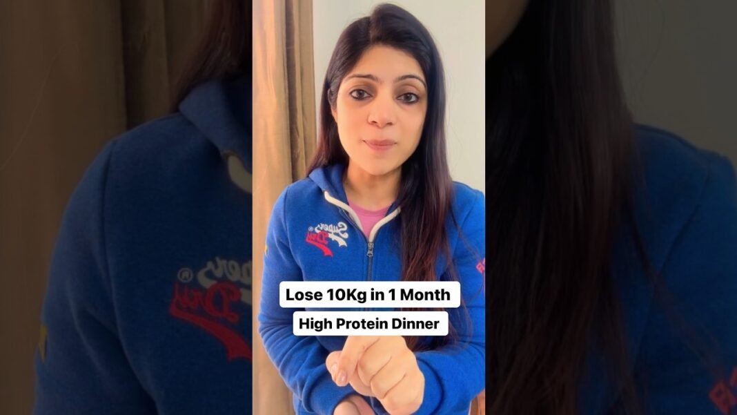 Lose 10Kg in 1 Month High Protein Dinner Recipe #drshikhasingh #howtoloseweightfast