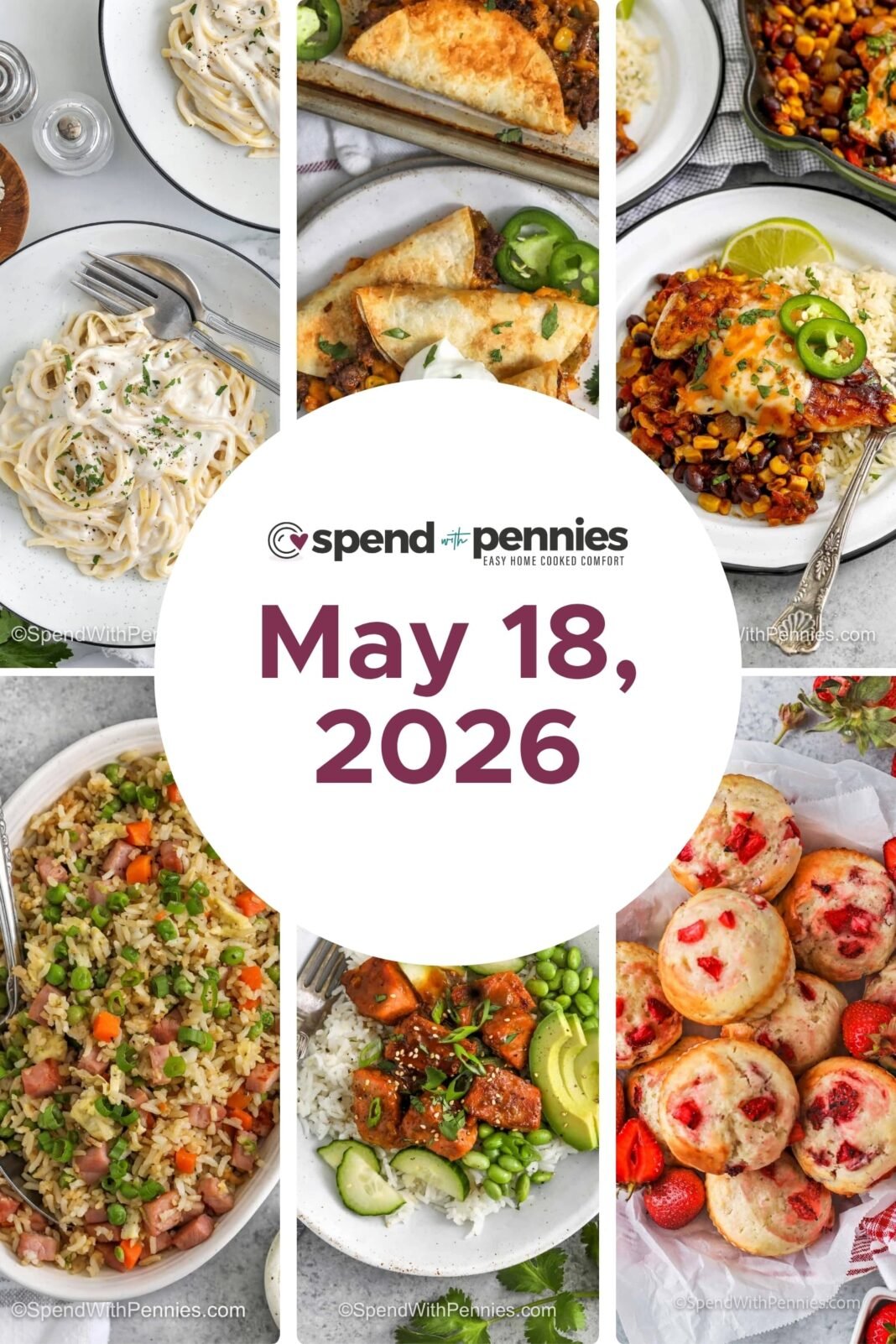Weekly Meal Plan May 18, 2026