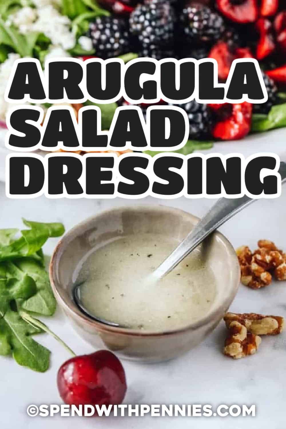 Arugula Salad Dressing (Just 3 Ingredients!)