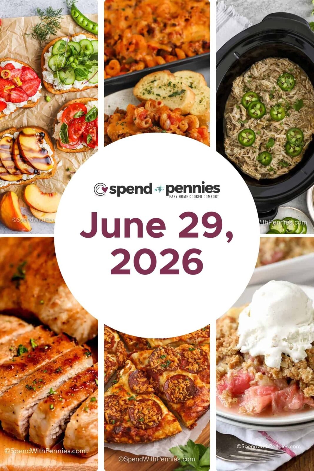 Weekly Meal Plan June 29, 2026