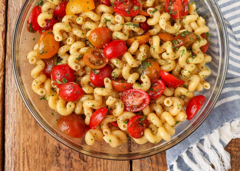 Tomato Pasta Salad – Barefeet in the Kitchen