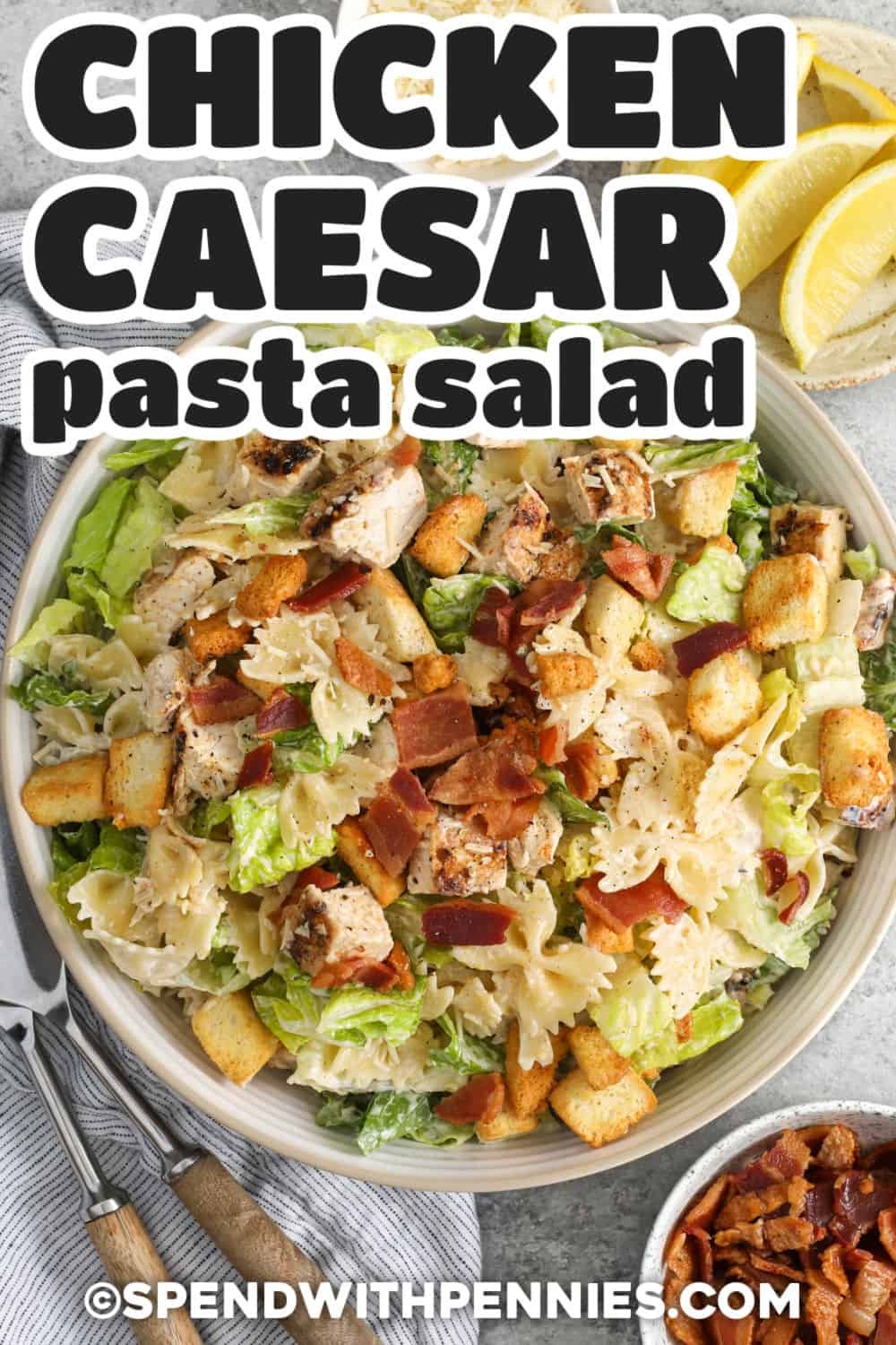 Chicken Caesar Pasta Salad