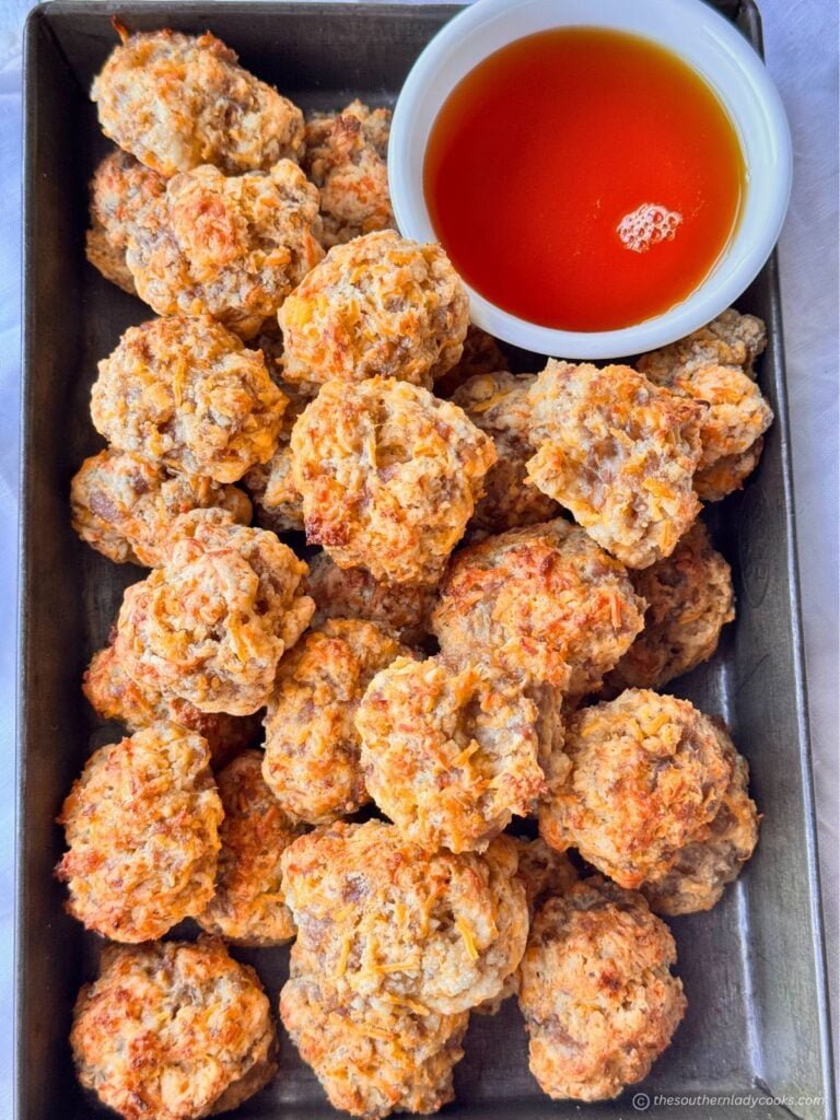 Easy Pancake Sausage Balls Recipe with Maple Syrup