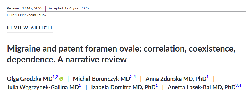 What is the link between migraine and PFO ?