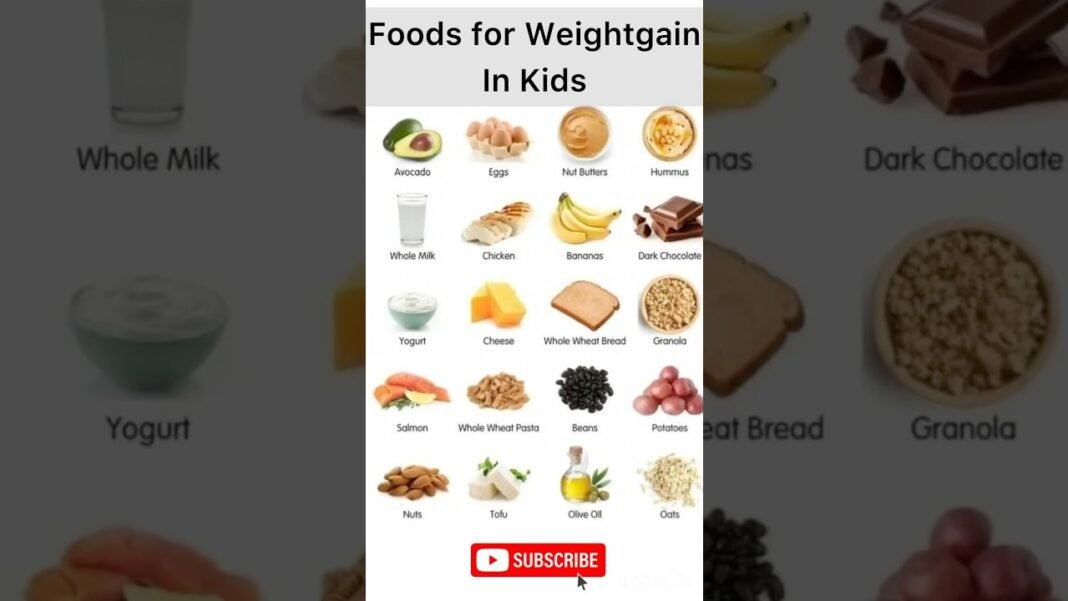 Best Foods for Healthy Weight Gain in Kids and Women #diet #shorts #viralshorts