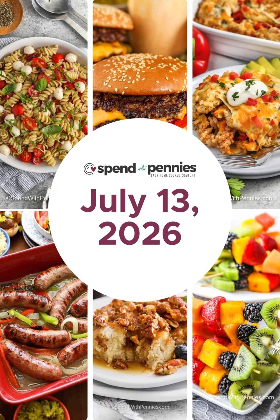 Weekly Meal Plan July 13, 2026