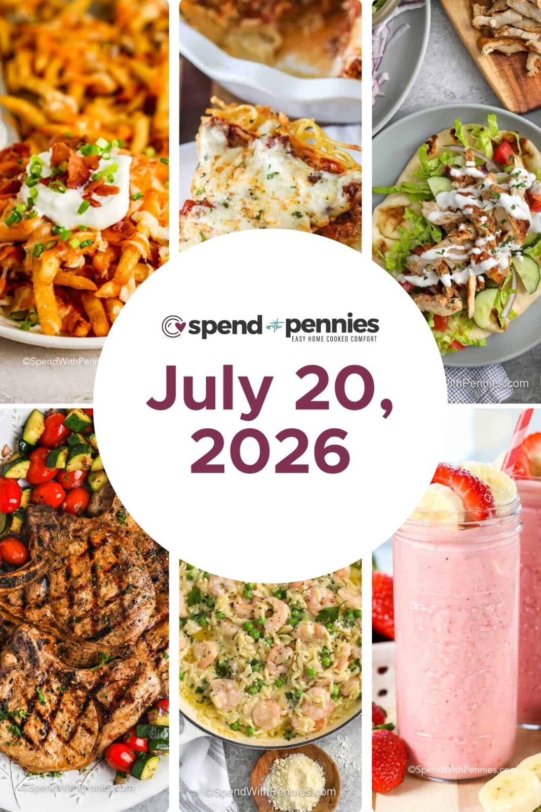 Weekly Meal Plan July 20, 2026